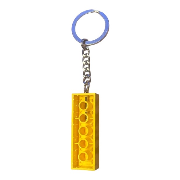 LEGO yellow brick keychain D1-61 - Picture 2 of 2